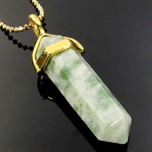 Peace Jasper Gemstone Pendant Necklace